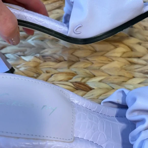 Circus by Sam Edelman Lilac Ruched Slide Mules size 7.5 - Picture 5 of 7